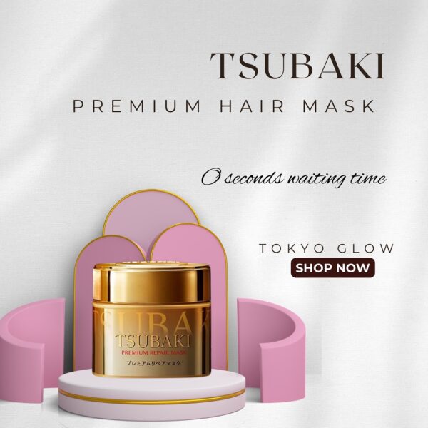 Tsubaki Hair Mask Premium Repair Mask For Damaged Hair 180g - Image 5