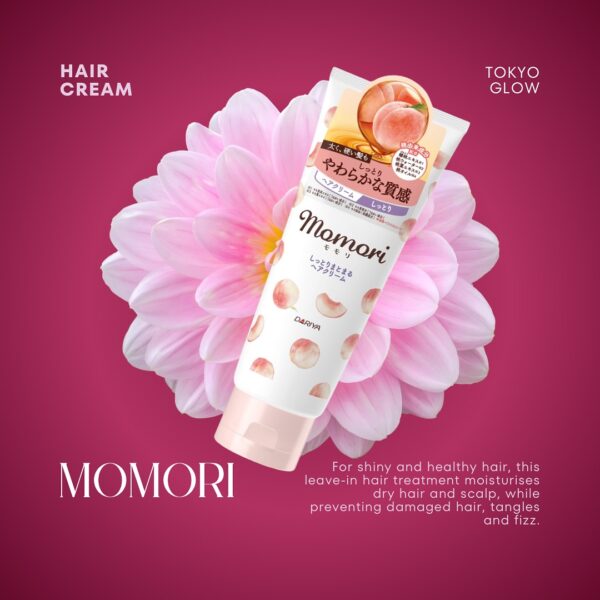 Momori Peach Moisturizing Hair & Hand Cream 150g