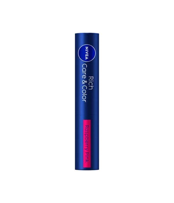 Nivea Rich Care & Color Lip Raspberry Pink Moisturizing Tinted Lip Balm 2g