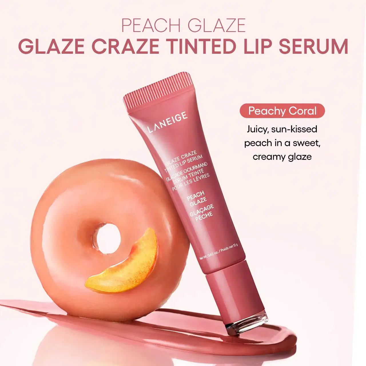 Laneige Glaze Tint Lip Serum Peach Glaze