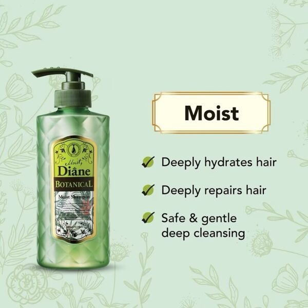 Moist Diane Botanical Shampoo 480 ML (Green)